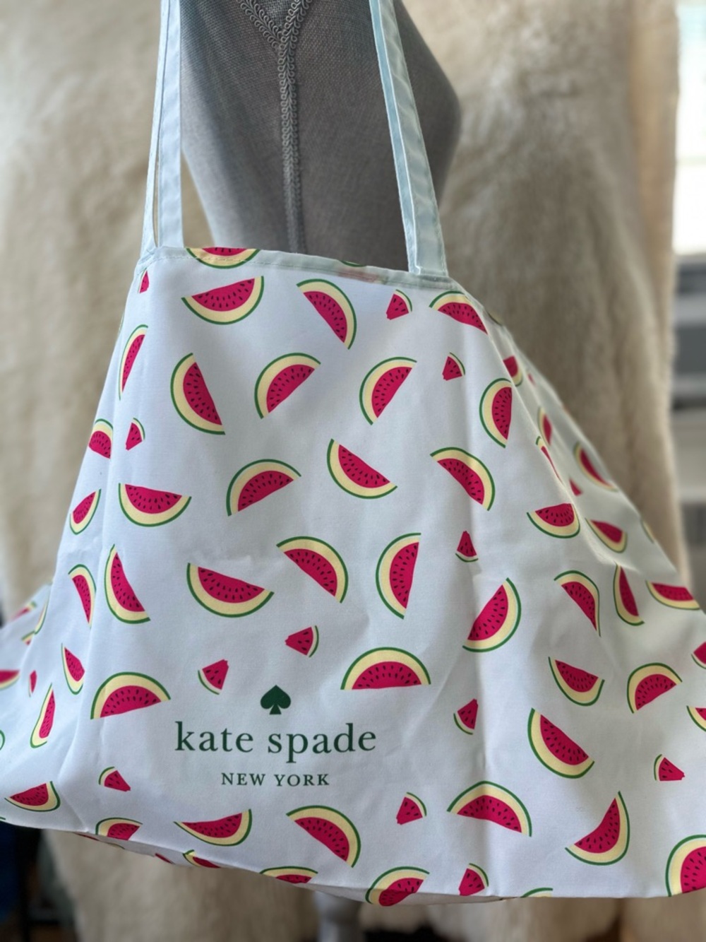 Kate Spade ♠️ Lg Watermelon Print Tote Bag - Picture 2 of 3
